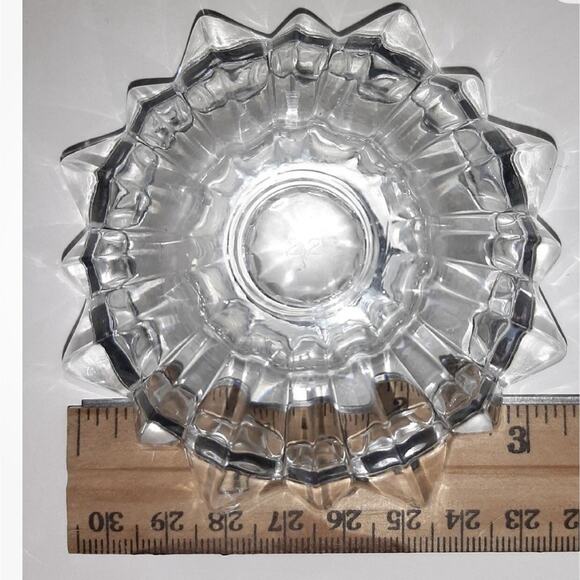 CRISTAL DE FLANDRE CANDLE HOLDERS 8 FRENCH VINTAGE CRYSTAL FLORILEGE 3 5/8" - Picture 9 of 12